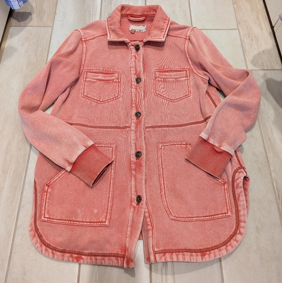 Anthropologie Sweaters - Anthropologie Pilcro Shacket Sweater Jacket Fleece Xs S